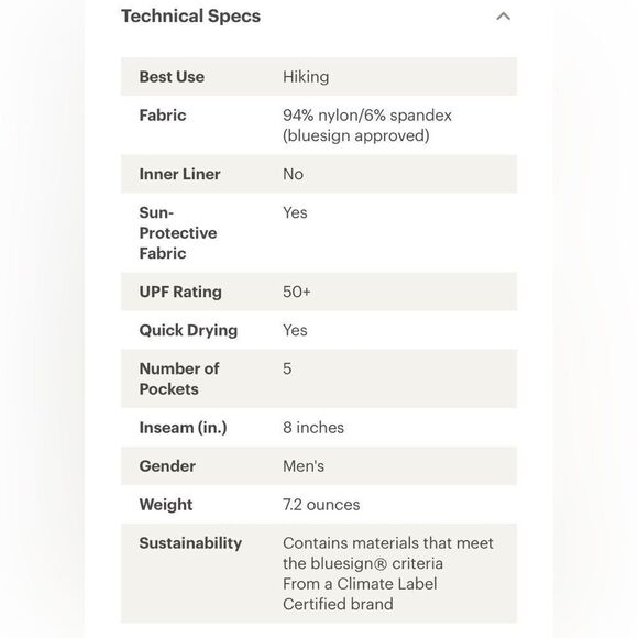 NWT REI Blue Nights Trailmade Shorts - Men's Large - Picture 5 of 7